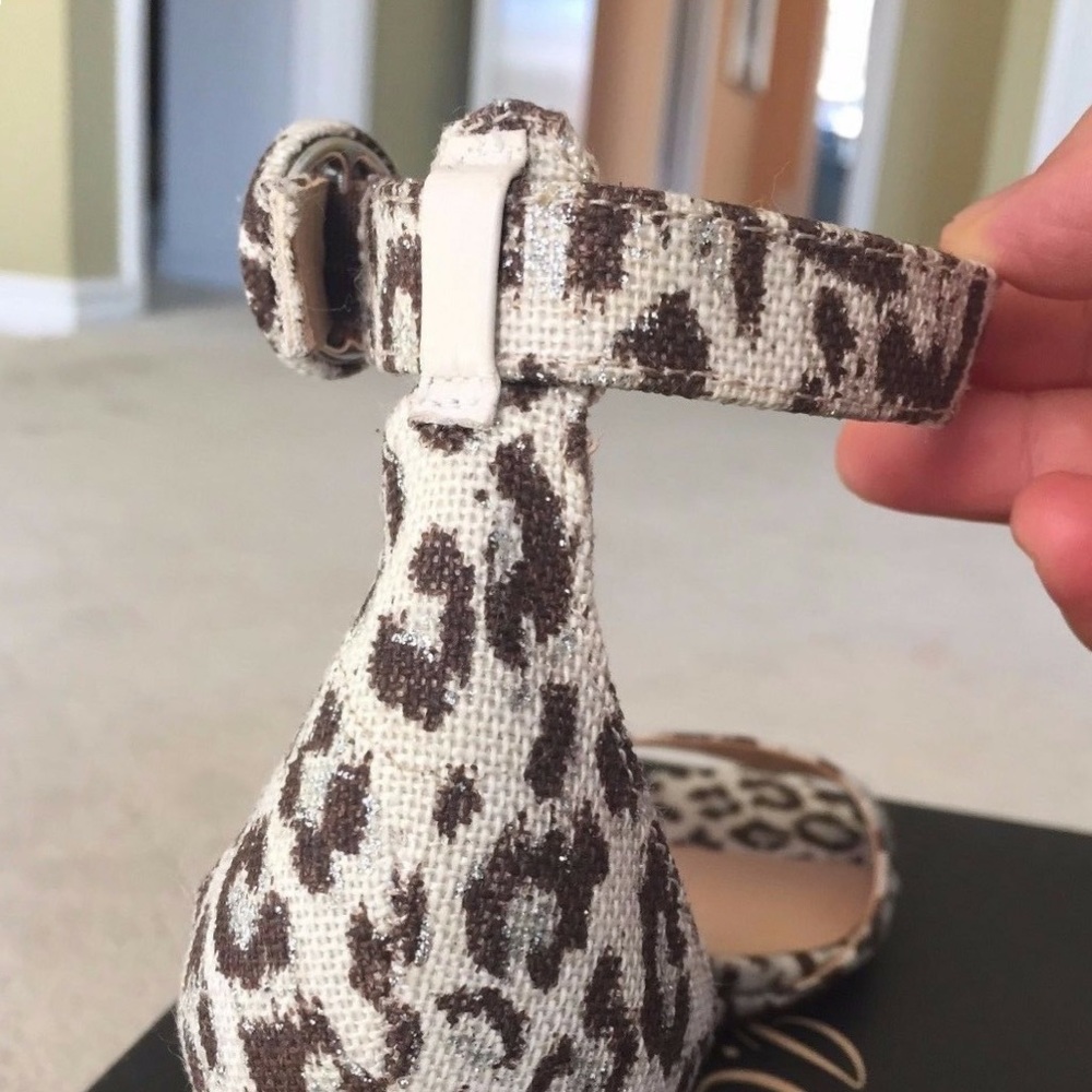 J Crew leopard print Laila wedges size 6.5 - Picture 7 of 8